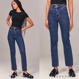 NWT Abercrombie and‎ Fitch Ankle Straight Jeans